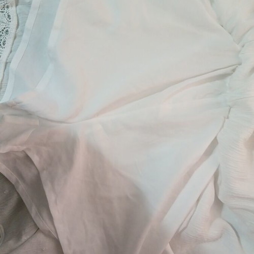 River Island dress like new with built-in shorts, white, size L