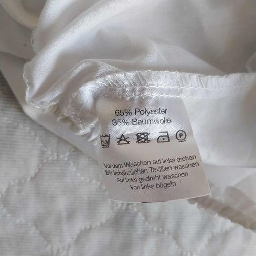 Vintage Dirndl white blouse with off-shoulder and puff short sleeves, size 44