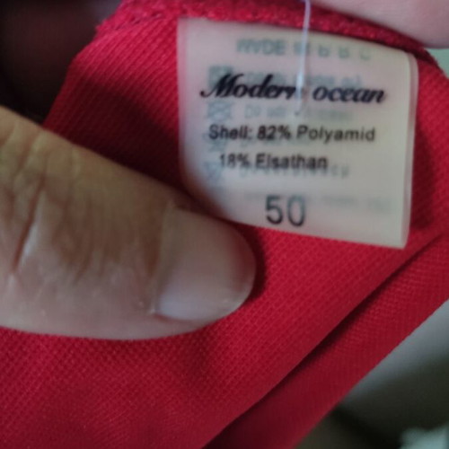 Swimsuit like new, red, size 50, side tie