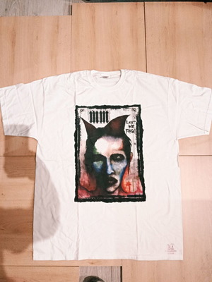 Marilyn Manson fashion t-shirt XL new, 100% cotton, white