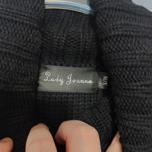 Y2K sleeveless sweater, black, size S/M