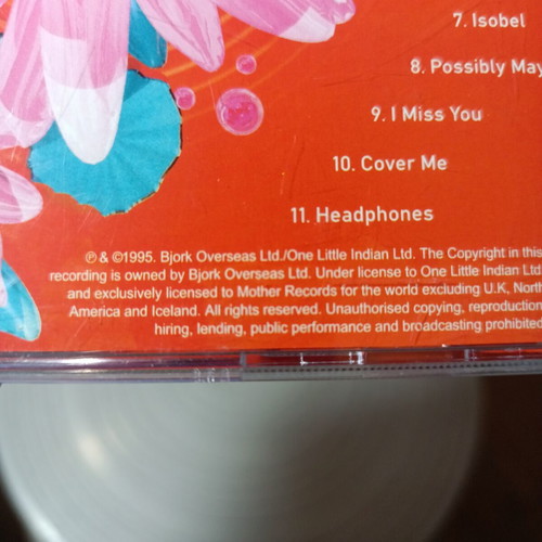 Bjork Post CD used, pop