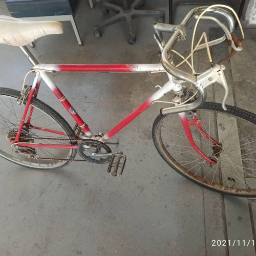 Rog vintage road racing bicycle used, red
