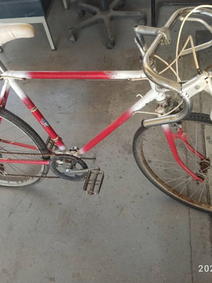 Rog vintage road racing bicycle used, red