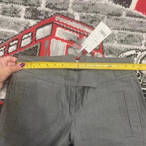 French Connection women's cropped pants gray new, size 8