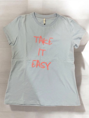T shirt Lumina new with embroidered design, 100% cotton