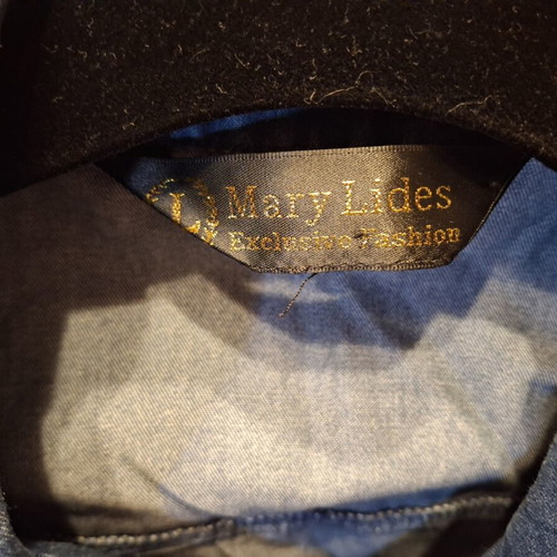 Mary Lides Denim Jacket with Zipper and Rhinestones like new, size S