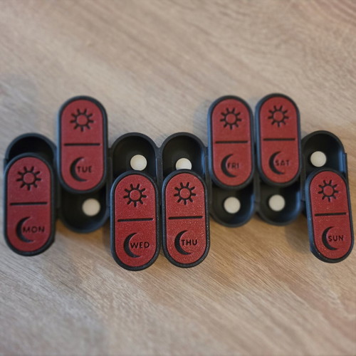 Pill box 7 days morning and night new