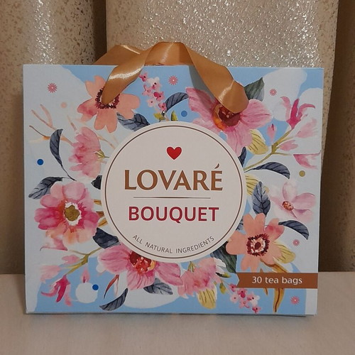 Tea storage box like new, cardboard