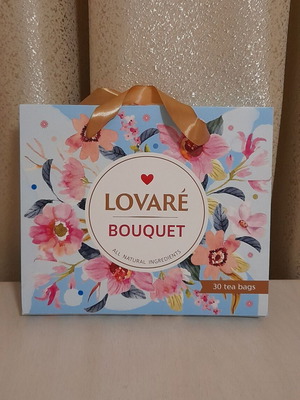 Tea storage box like new, cardboard
