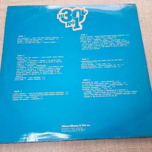 Various The 30 No 1 3XLP used, electronic genre