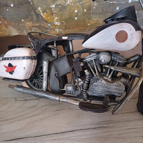 Decorative vintage motorcycle used 45cm, handmade metal