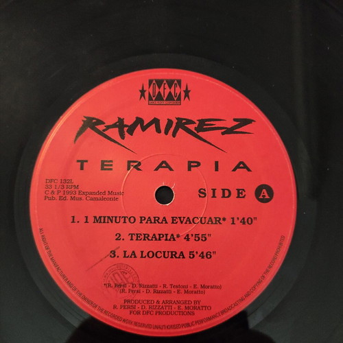 Ramirez Terapia 2LP vinyl used, original Italy pressing 1993