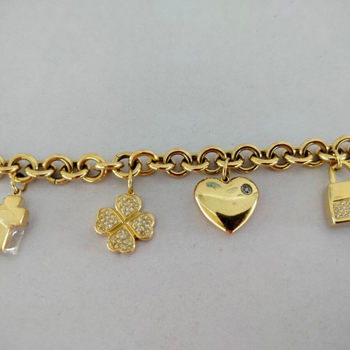 Folli Follie bracelet used, gold color, 20cm length