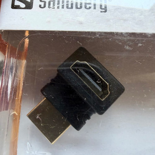 Sandberg HDMI 2.0 angled adapter plug new