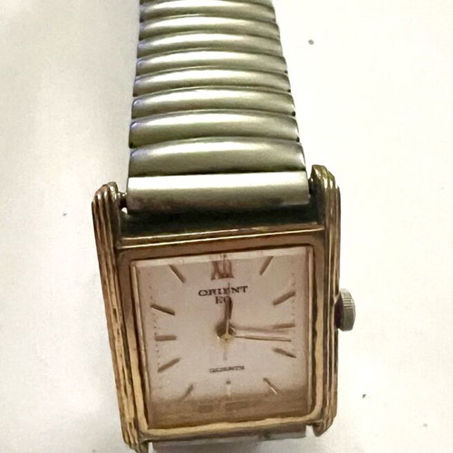 Orient women's watch used, gold and silver