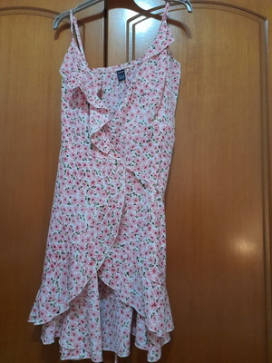 Floral dress asymmetrical Shein new, multicolor, size S