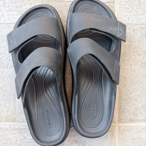 Crocs women's sandals like new, size 41/42, black