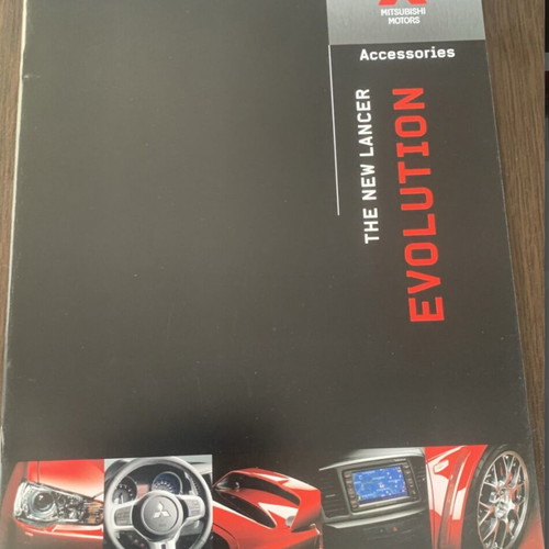 Mitsubishi Evolution The New Lancer Accessories brochure like new
