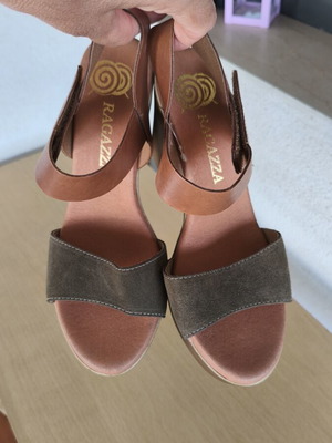 Ragazza women's sandals size 39 like new, leather, anatomical