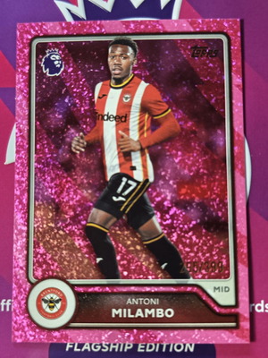 Topps Premier League 2026/27 Antoni Milambo Pink Sparkle Parallel колекционерска карта