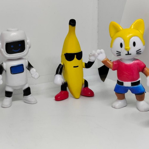 Stumble Guys figures collection 8 pieces like new