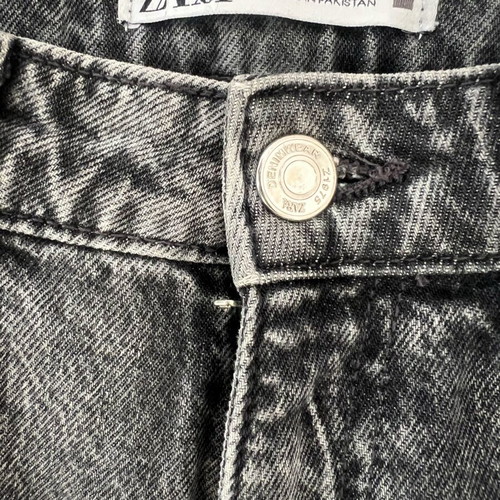 Zara mom fit jeans used, grey, size S