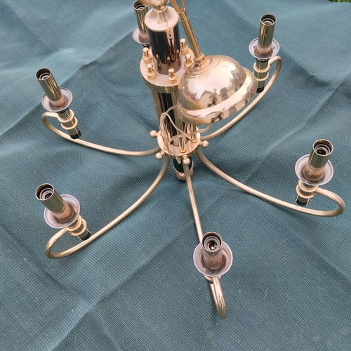 Golden chandeliers in like-new condition, set of 2