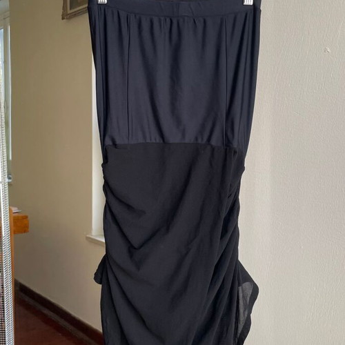 Black asymmetrical skirt by Issey Miyake like new