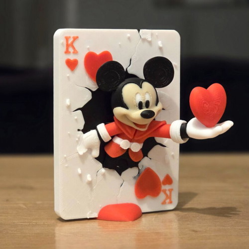 Collectible Disney decorative with Mickey and Minie 3D new