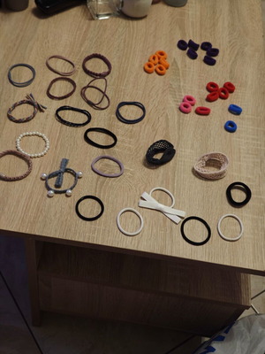 Hair Tie Set new, various colors and styles