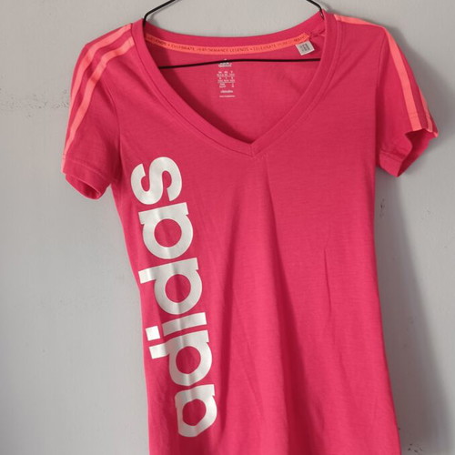 Adidas t-shirt, pink, size XS