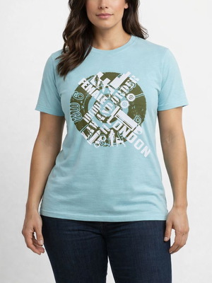 T-shirt London XXL σαν καινούργιο, τιρκουάζ
