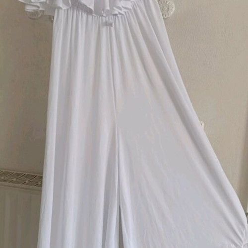 Midi and large jumpsuit new, white