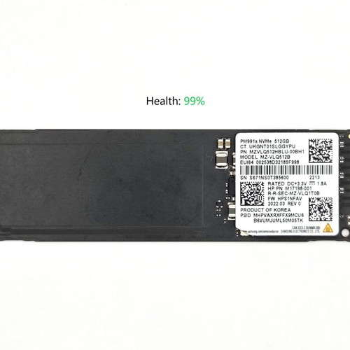 Samsung 512GB NVMe SSD M.2 2280 PCIe Gen3 PM991a σαν καινούργιο