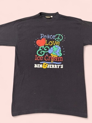 Vintage Ben & Jerry's printed T-shirt size M used, black