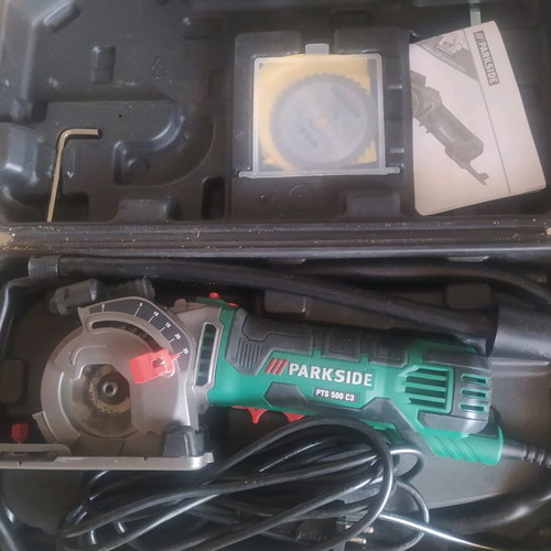 Mini circular saw Parkside lightly used
