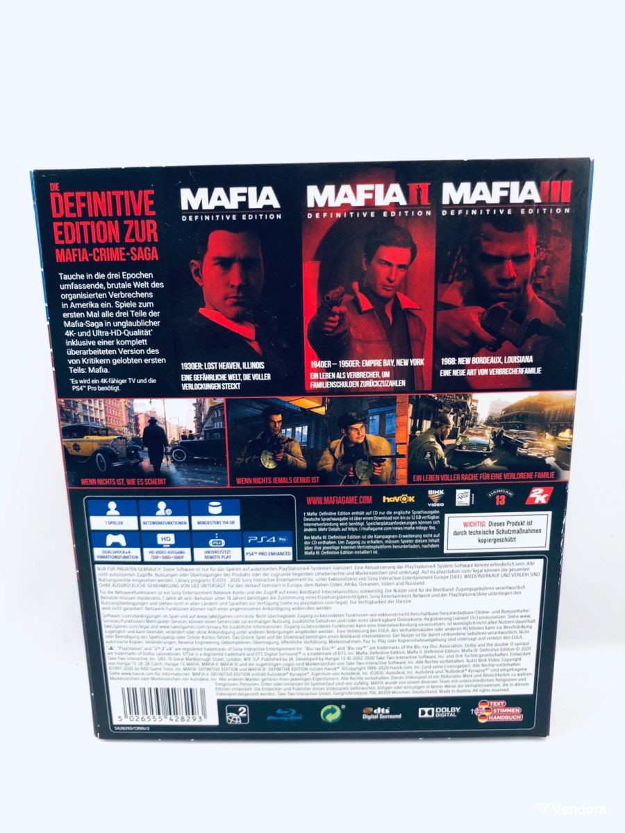  playstation_4;-Mafia Trilogy (PS4)