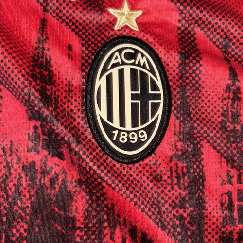 AC Milan Red & Black Cathedral Gradient Jersey new, authentic
