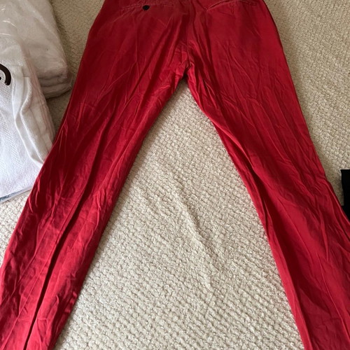 TopMan red slim pants used, size 44 EU