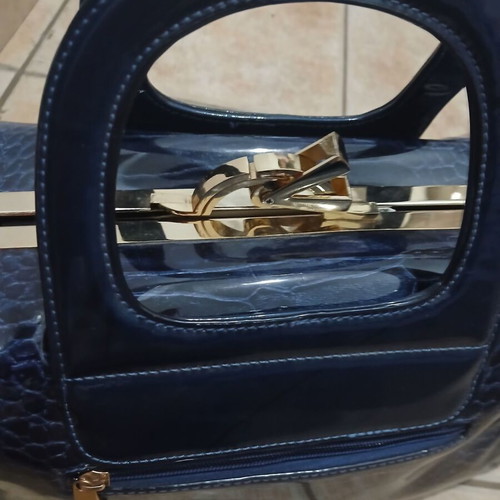 Bezermani dark blue women's handbag