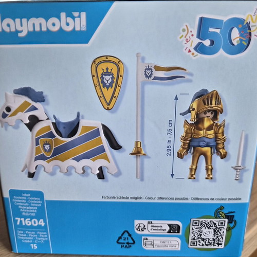 Playmobil 50 Years Golden Knight New Sealed