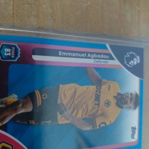 Emmanuel Agbadou Topps Premier League card like new