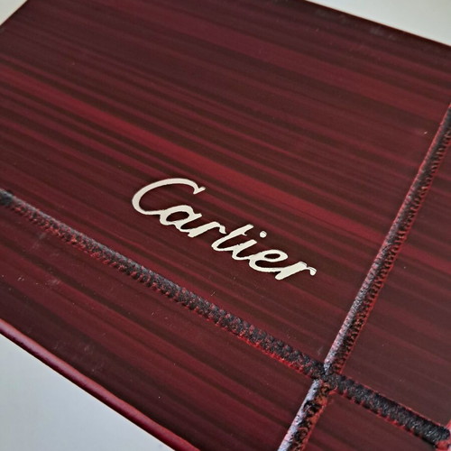 Cartier vintage watch box with papers used