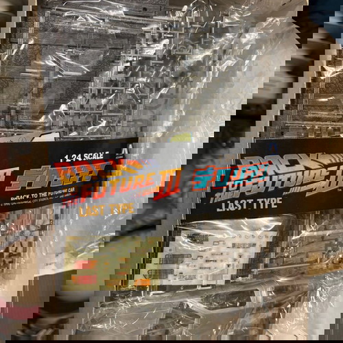 Back to the Future plastic models used, 1/24 scale set by Aoshima