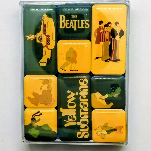 The Beatles Yellow Submarine magnet set, 9 pieces
