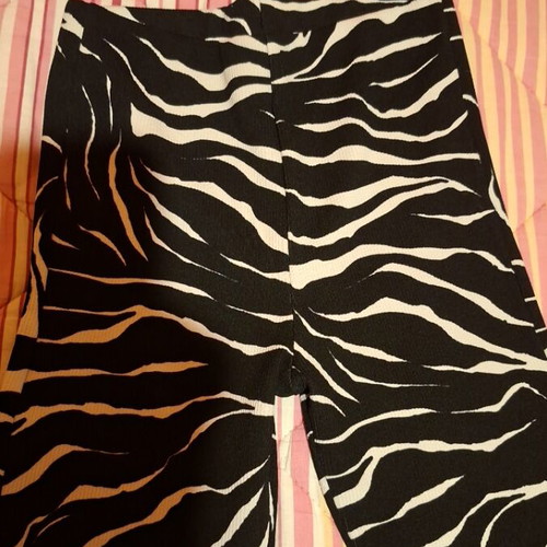 Elastic pants Pink Woman like new, size S 36 8, black and white