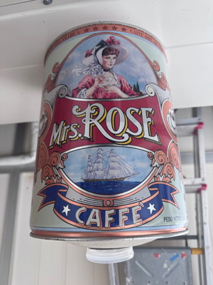 Βαρελάκι καφέ Mrs Rose 3lt σαν καινούργιο μεταλλικό