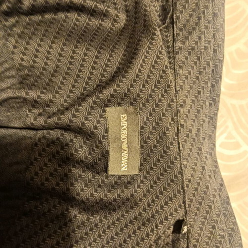 Emporio Armani shirt like new, size Large, black/grey