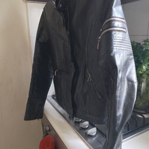 Δερμάτινο μπουφάν μηχανής Terenova like new, unisex, made in Europe